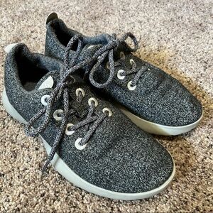 Allbirds Gray Wool Runner Shoes Size 8
